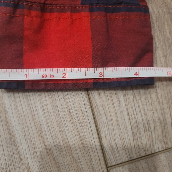 Aeropostale Grunge Button Down Collared Black and Red Gingham shirt S P - Picture 7 of 8